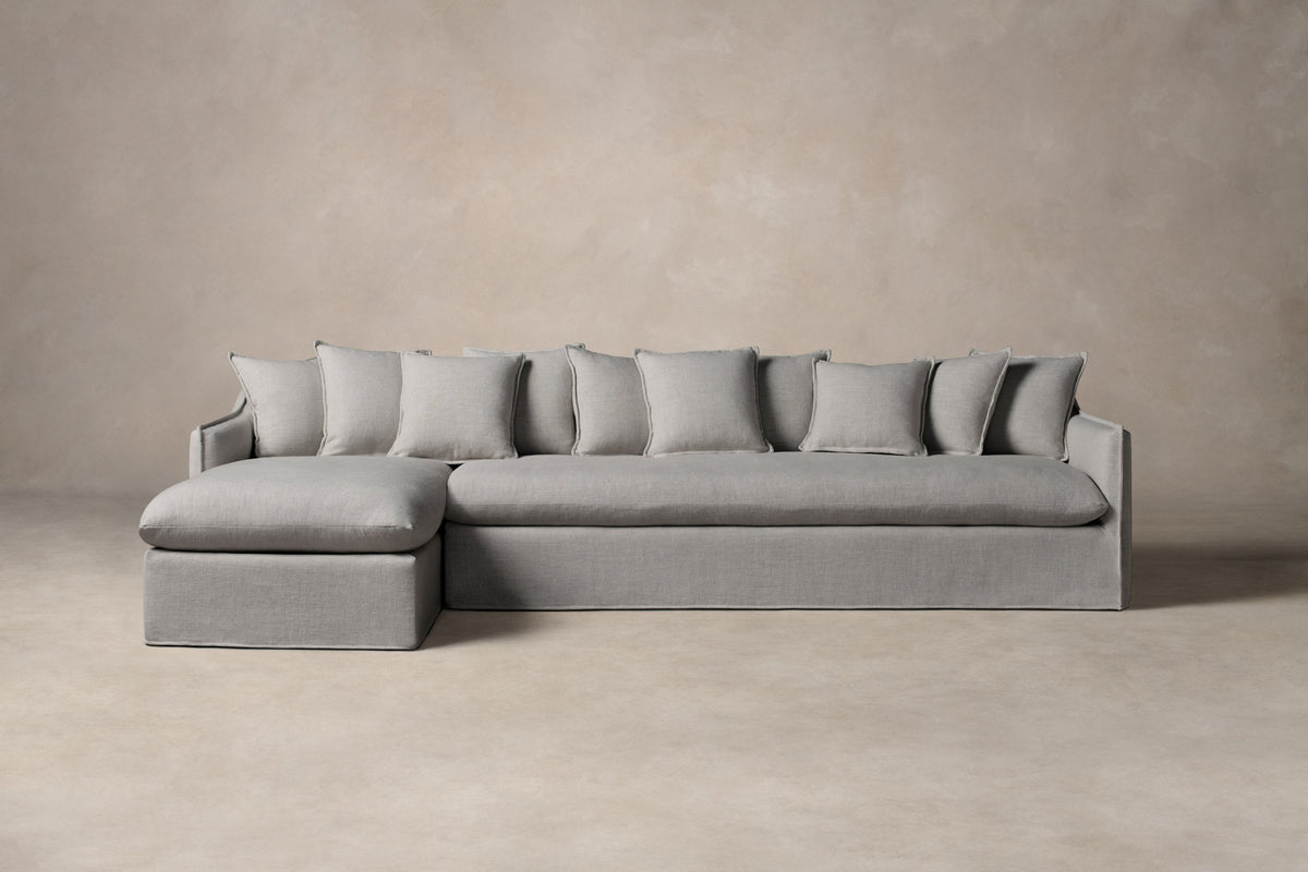 The Dune Sectional - Performance Woven Chenille Steel