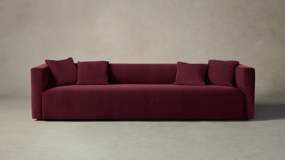 The Breuer Sofa - Performance Velvet Merlot