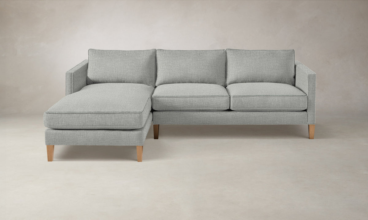 The Crosby Sectional - Performance Woven Chenille Rain