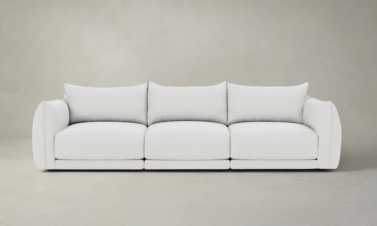 The Jones Modular Sofa - Performance Linen Weave Pure White