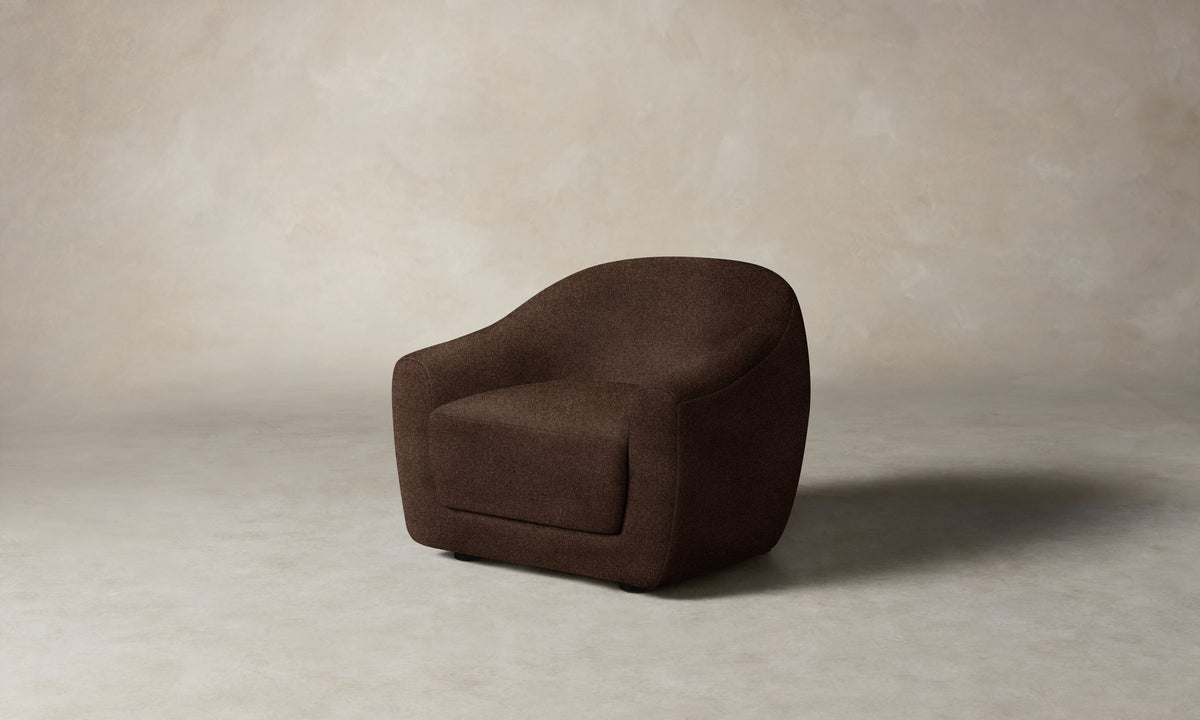 The Oliver Chair - Italian Brushed Wool Cocoa
