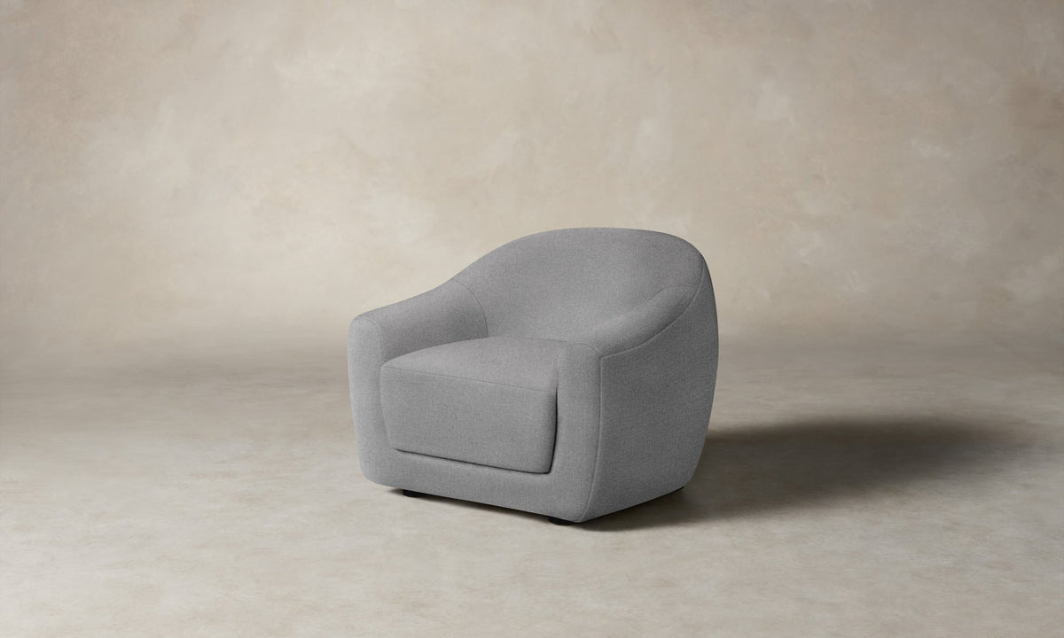 The Oliver Chair - Italian Brushed Wool Moon