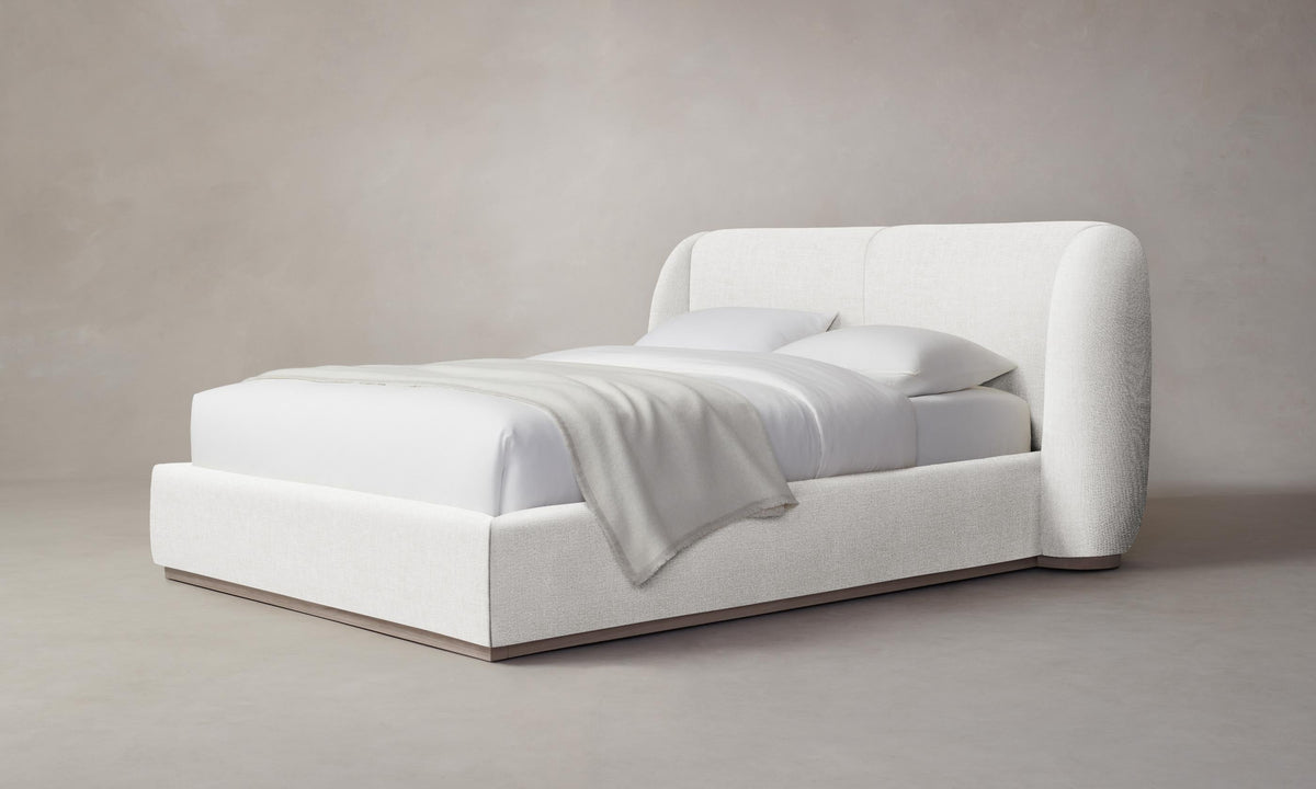 The Smith Bed - Heritage Belgian Linen Egret