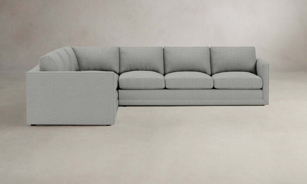 The Warren Sectional - Performance Woven Chenille Rain