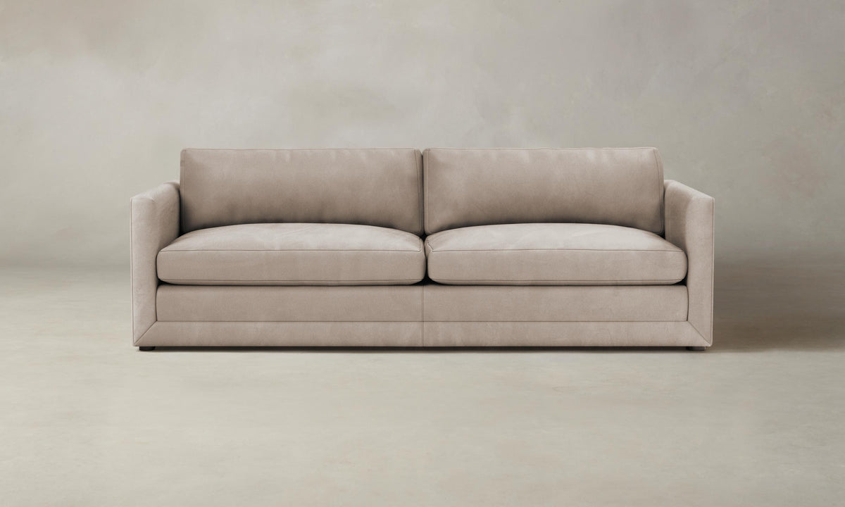 The Warren Sectional - Nubuck Leather Fawn