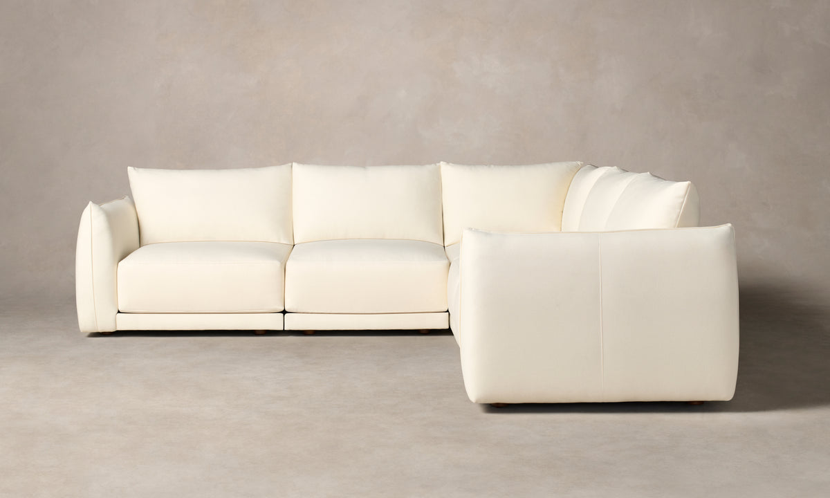 The Jones Modular Sectional - Italian Brushed Wool Vanilla