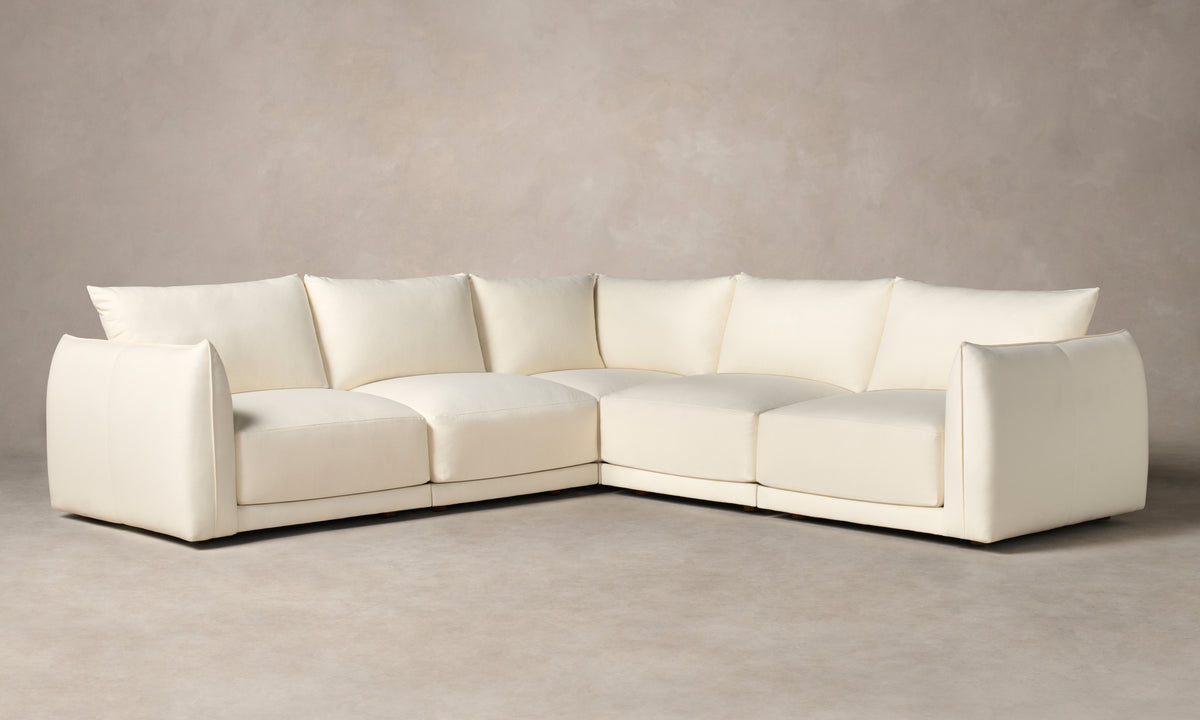 The Jones Modular Sectional - Italian Brushed Wool Vanilla
