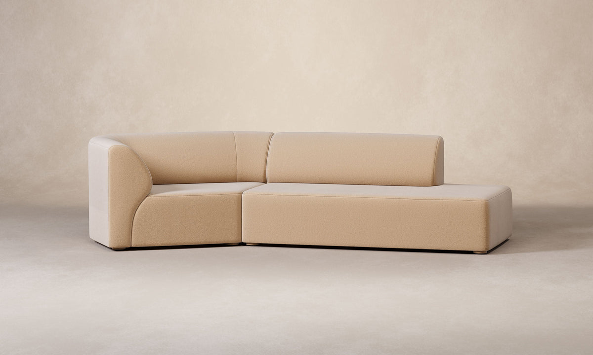 The Arcana Sectional - Deep Pile Mohair Doe
