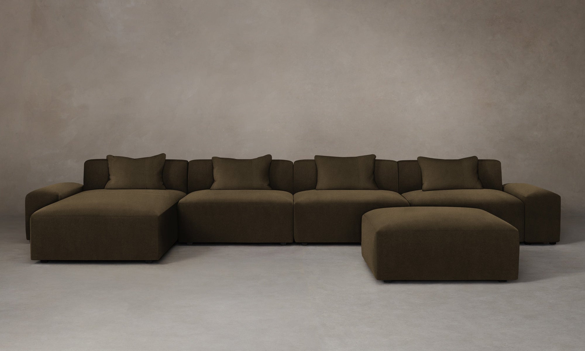 The Breuer Modular Component - Marled Alpaca Velvet Marsh