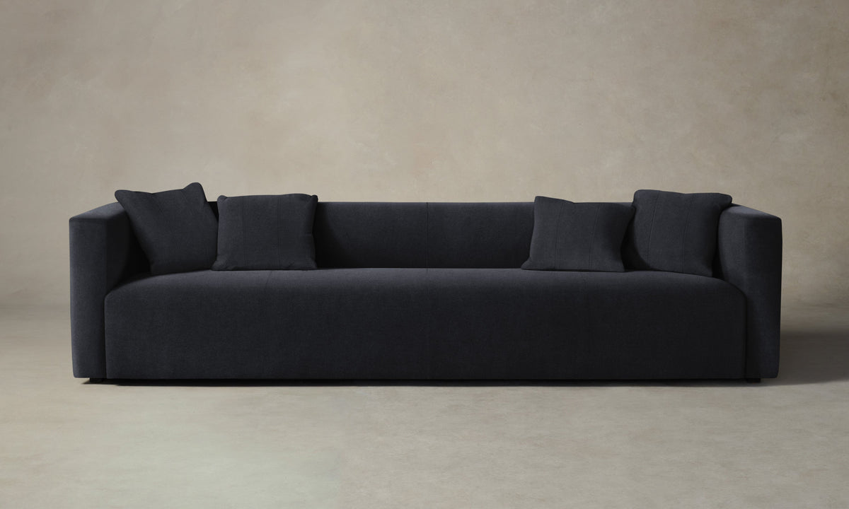 The Breuer Sofa - Marled Alpaca Velvet Nightfall