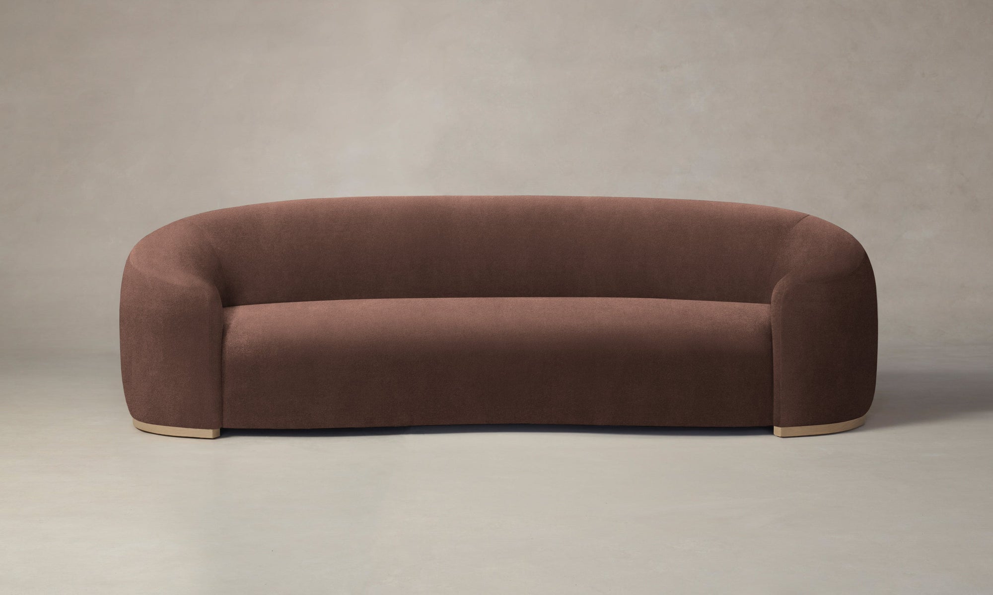 The Chelsea Sofa - Marled Alpaca Velvet Molasses