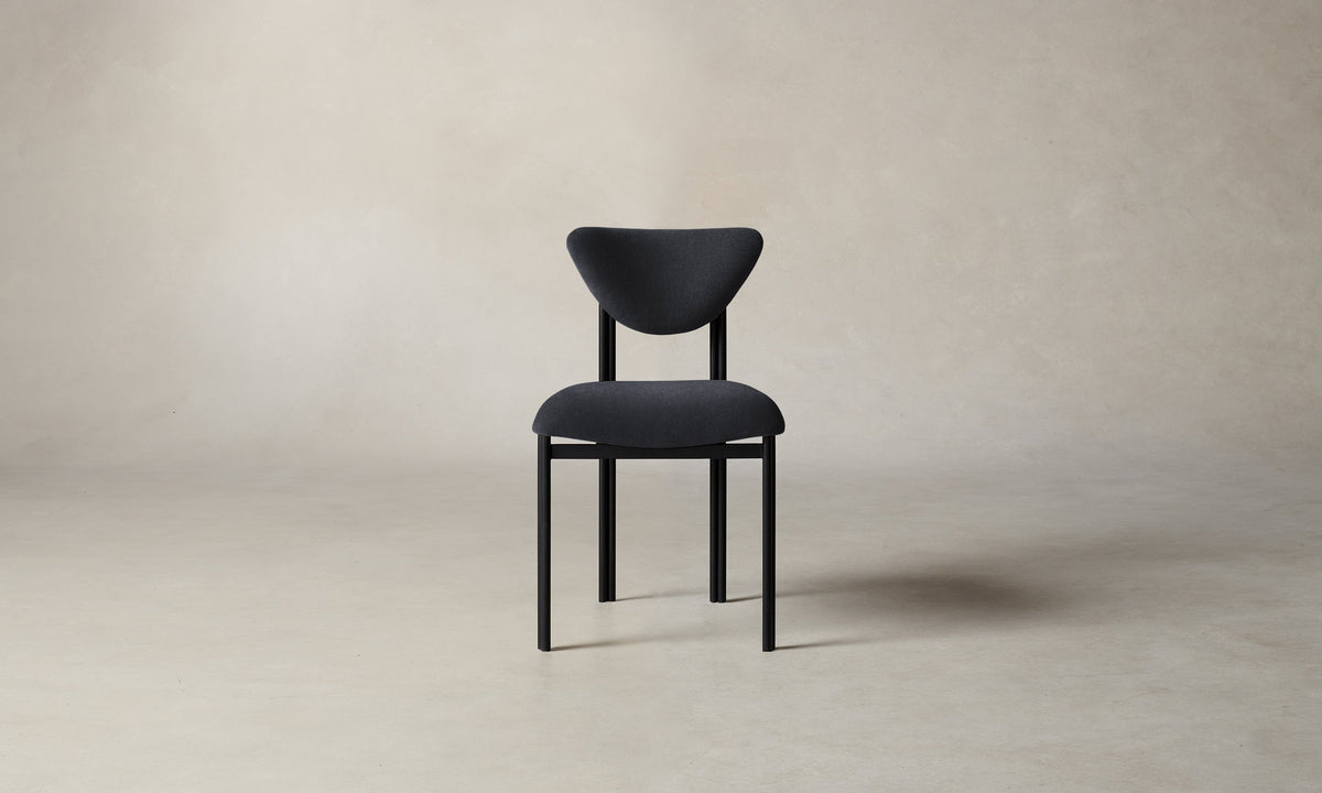 The Cooper Dining Chair - Marled Alpaca Velvet Nightfall