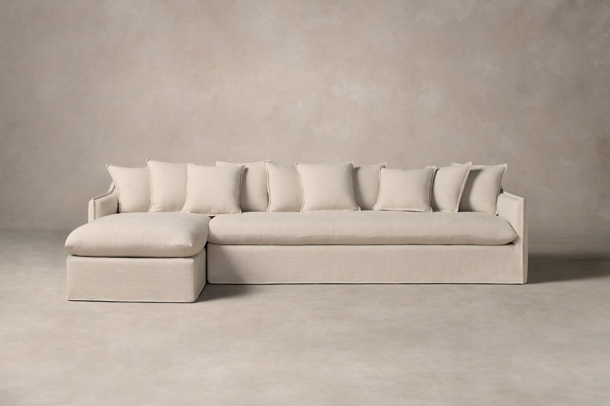 The Dune Sectional - Performance Woven Chenille Desert