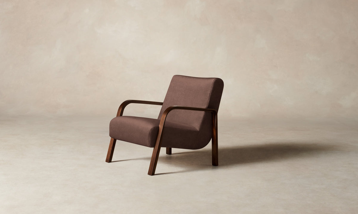 The Felix Chair - Marled Alpaca Velvet Molasses