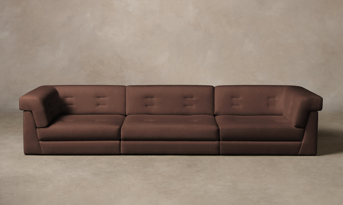 The Forma Modular Sofa - Marled Alpaca Velvet Molasses