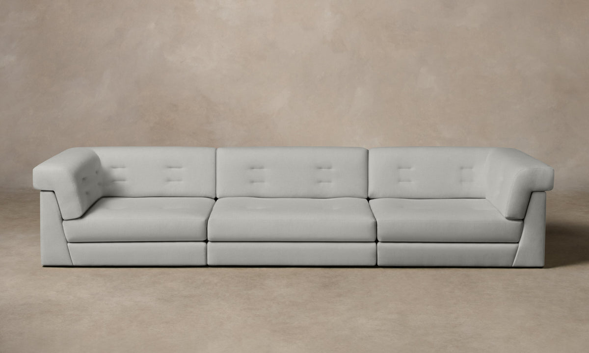 The Forma Modular Sofa - Performance Woven Chenille Steel