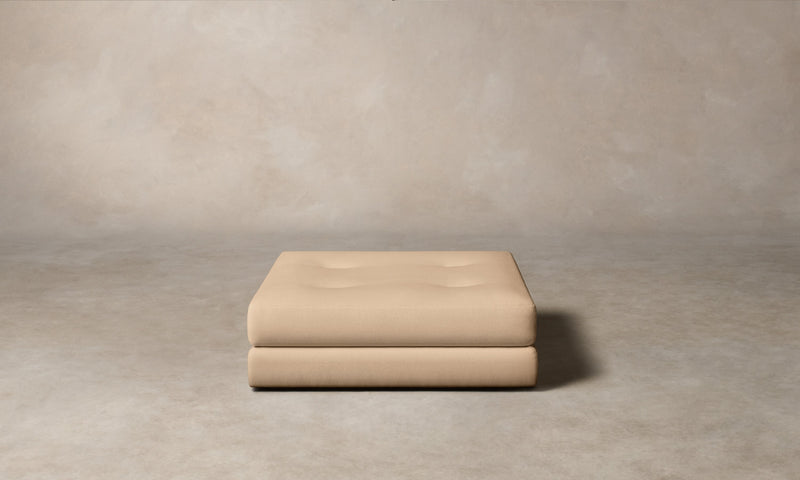 The Forma Ottoman - Performance Velvet Butter