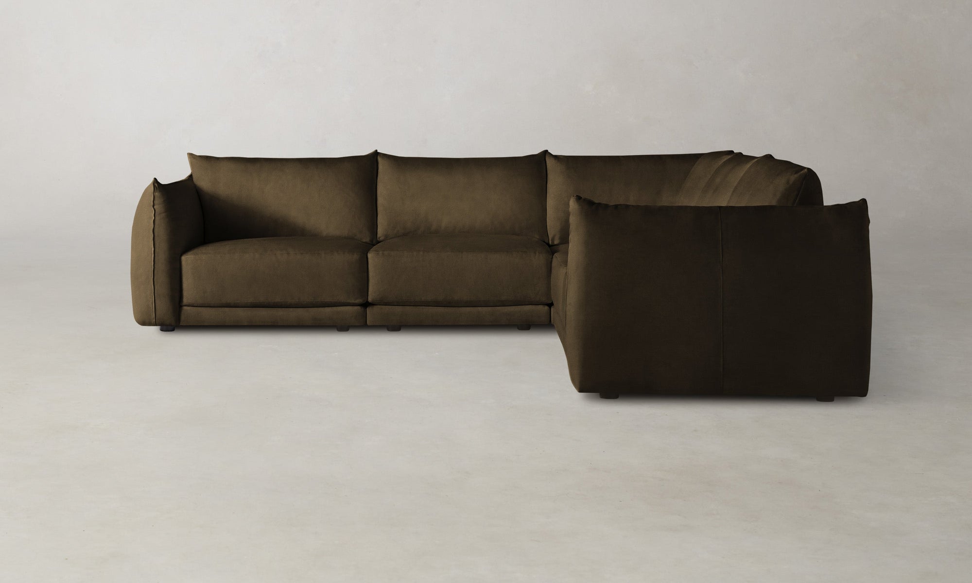 The Jones Modular Component - Marled Alpaca Velvet Marsh