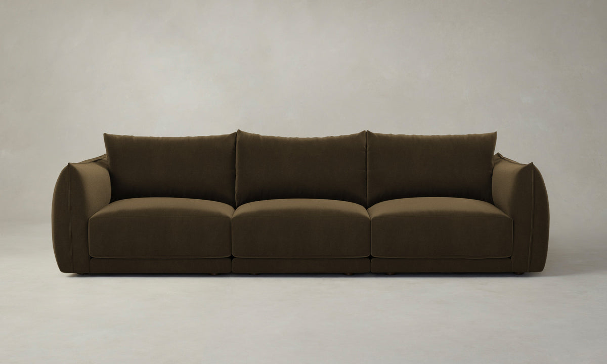 The Jones Modular Sofa - Marled Alpaca Velvet Marsh