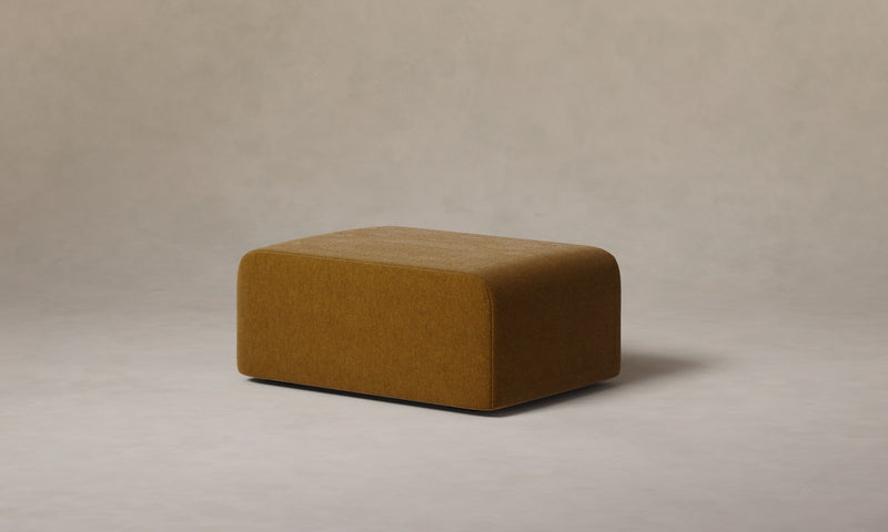 The Marcello Ottoman - Mohair Brown Sugar