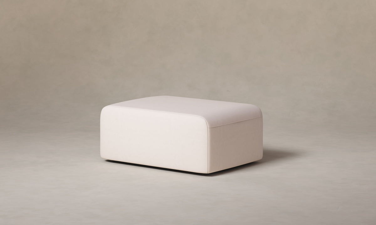 The Marcello Ottoman - Nubuck Leather Sail