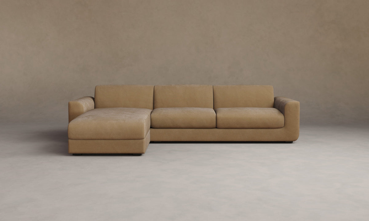 The Marcello Sectional - Performance Velvet Taupe