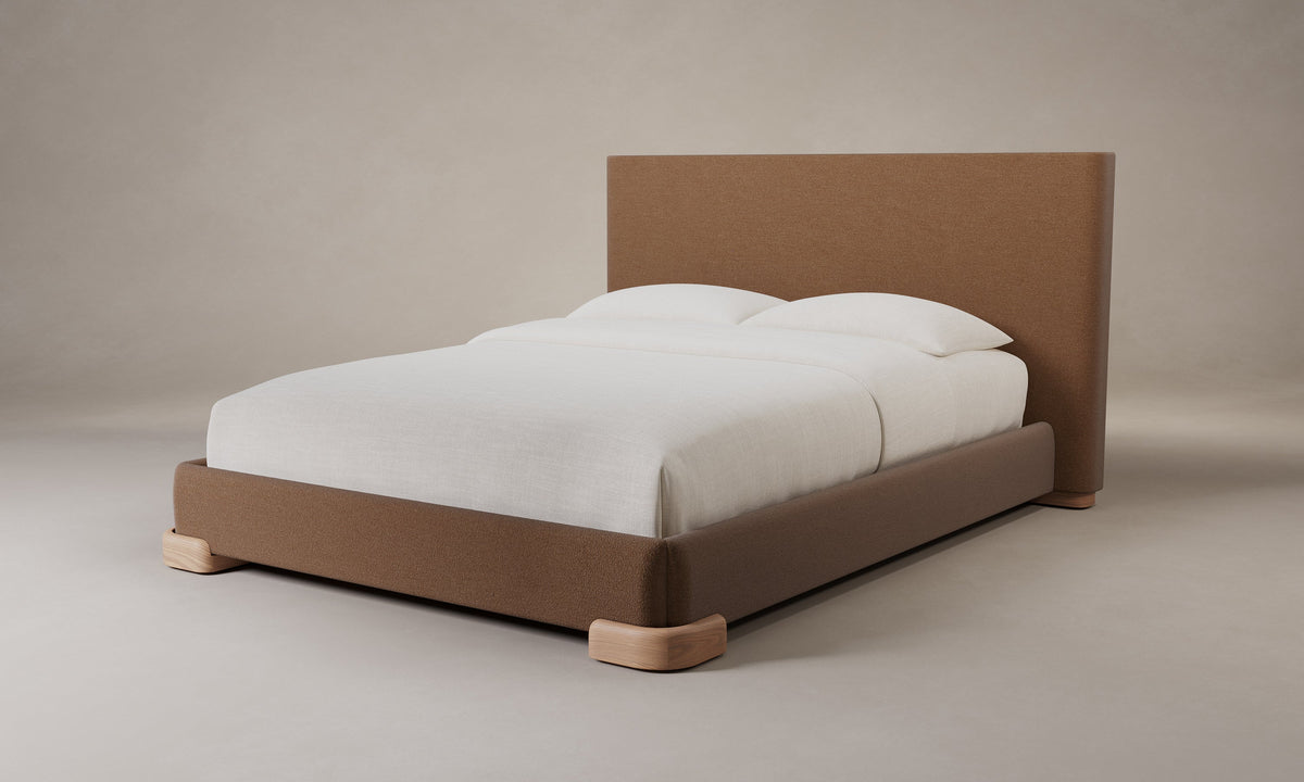 The Maxime Bed - Marled Alpaca Velvet Whiskey