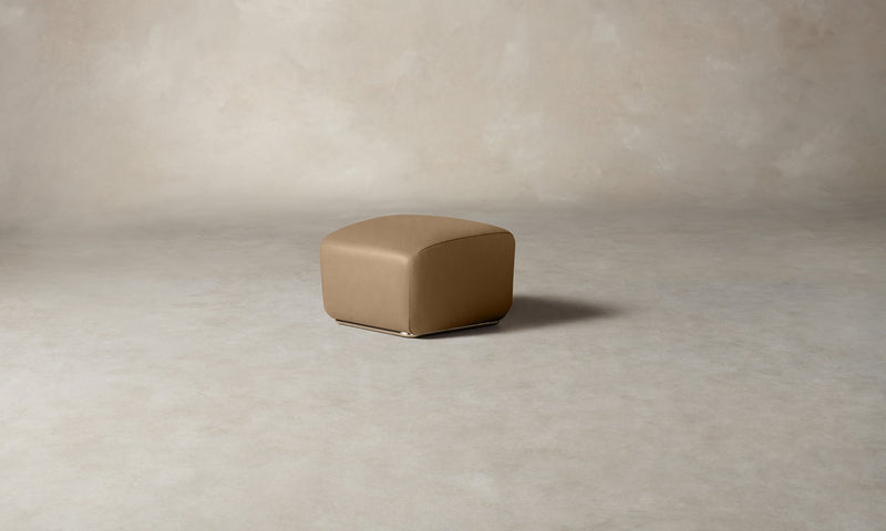 The Miles Ottoman - Costa Leather Ridge