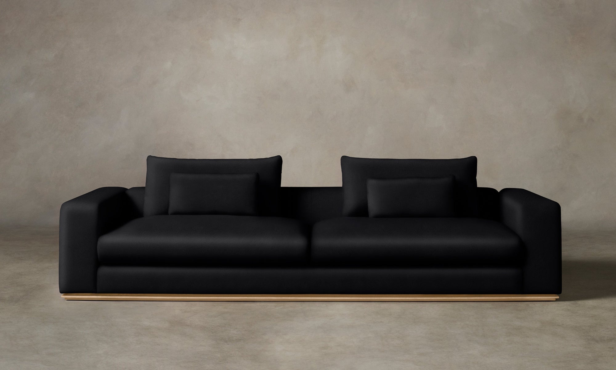 The Nicola Sofa - Costa Leather Jet