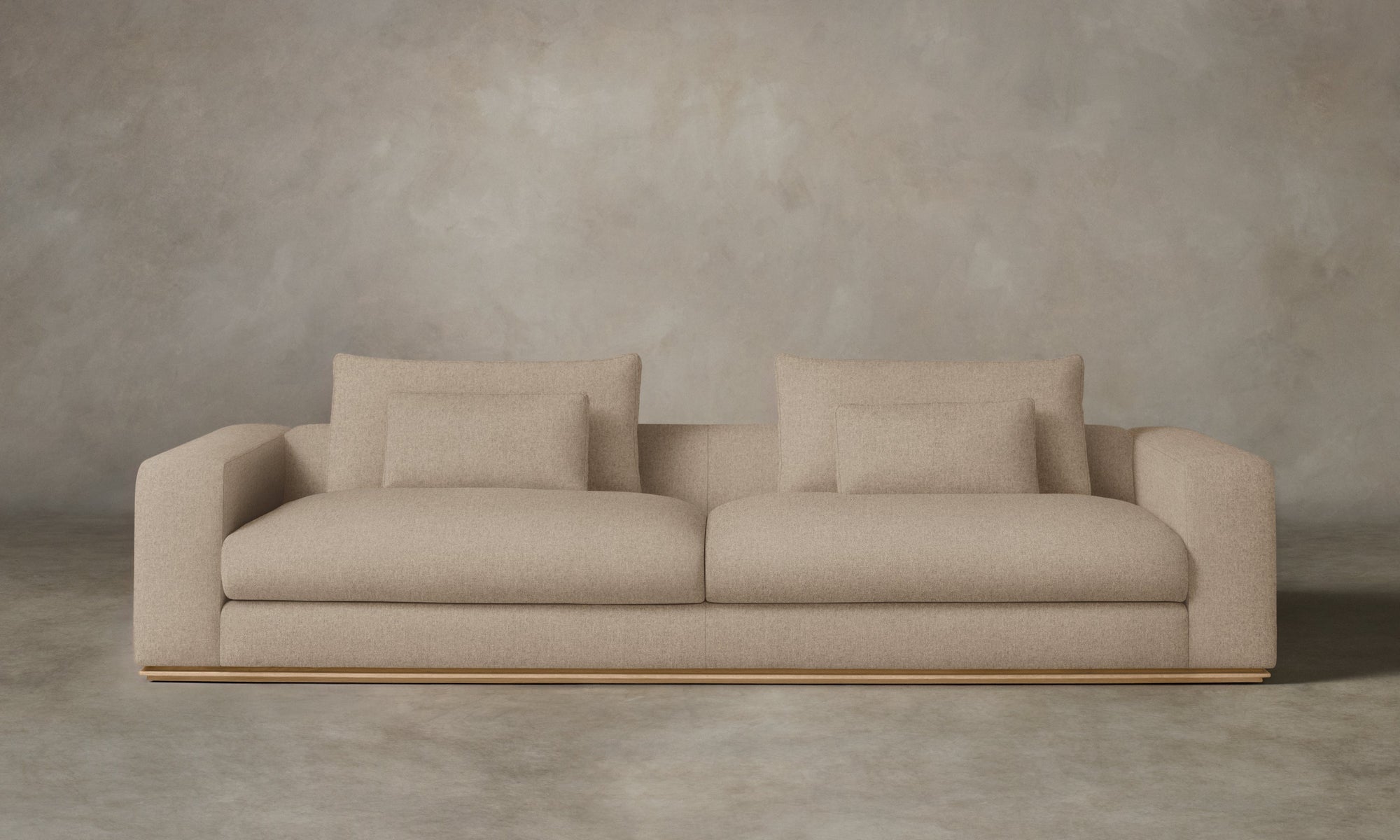 The Nicola Sofa - Italian Brushed Wool Fox