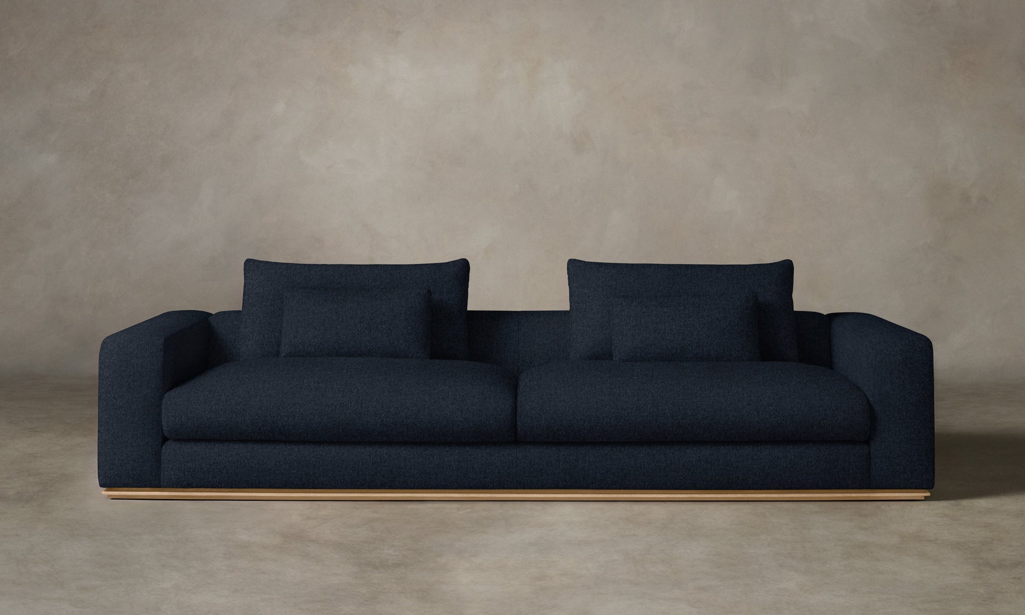 The Nicola Sofa - Italian Brushed Wool Harbor