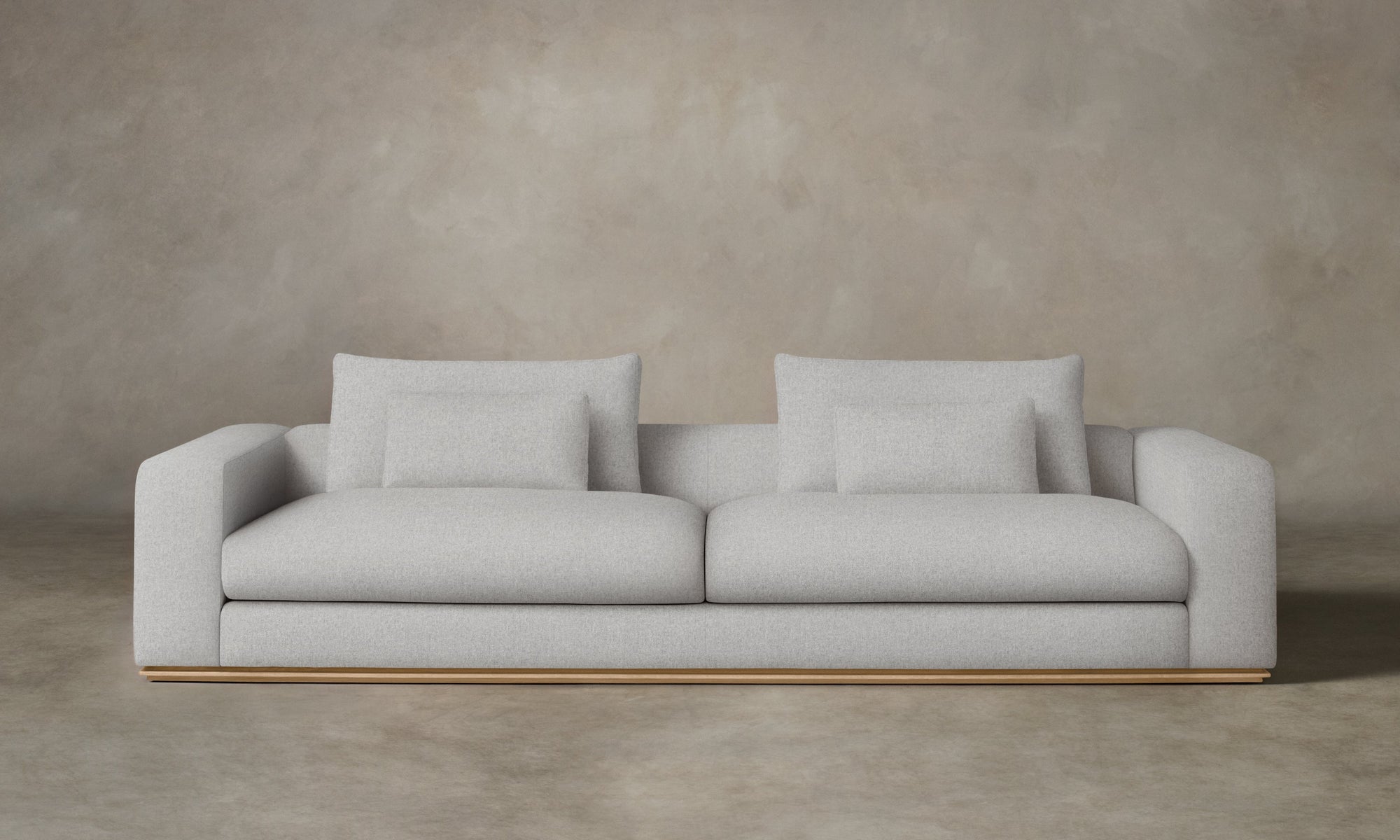 The Nicola Sofa - Italian Brushed Wool Moon