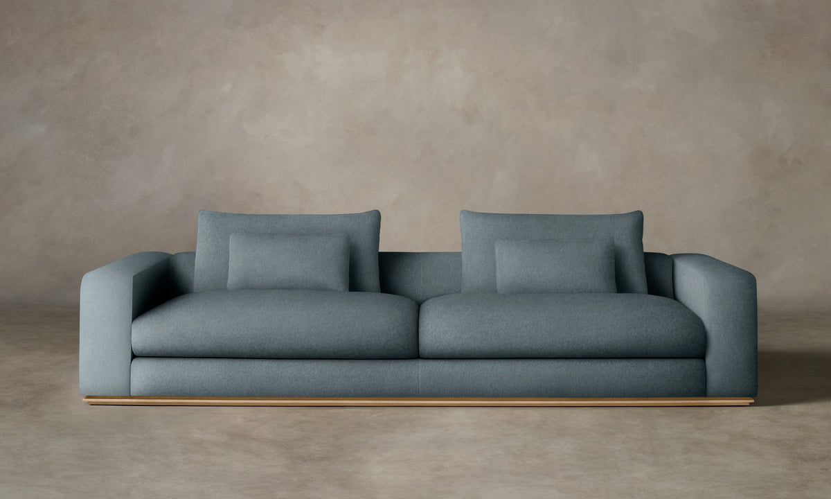 The Nicola Sofa - Mohair Slate Blue