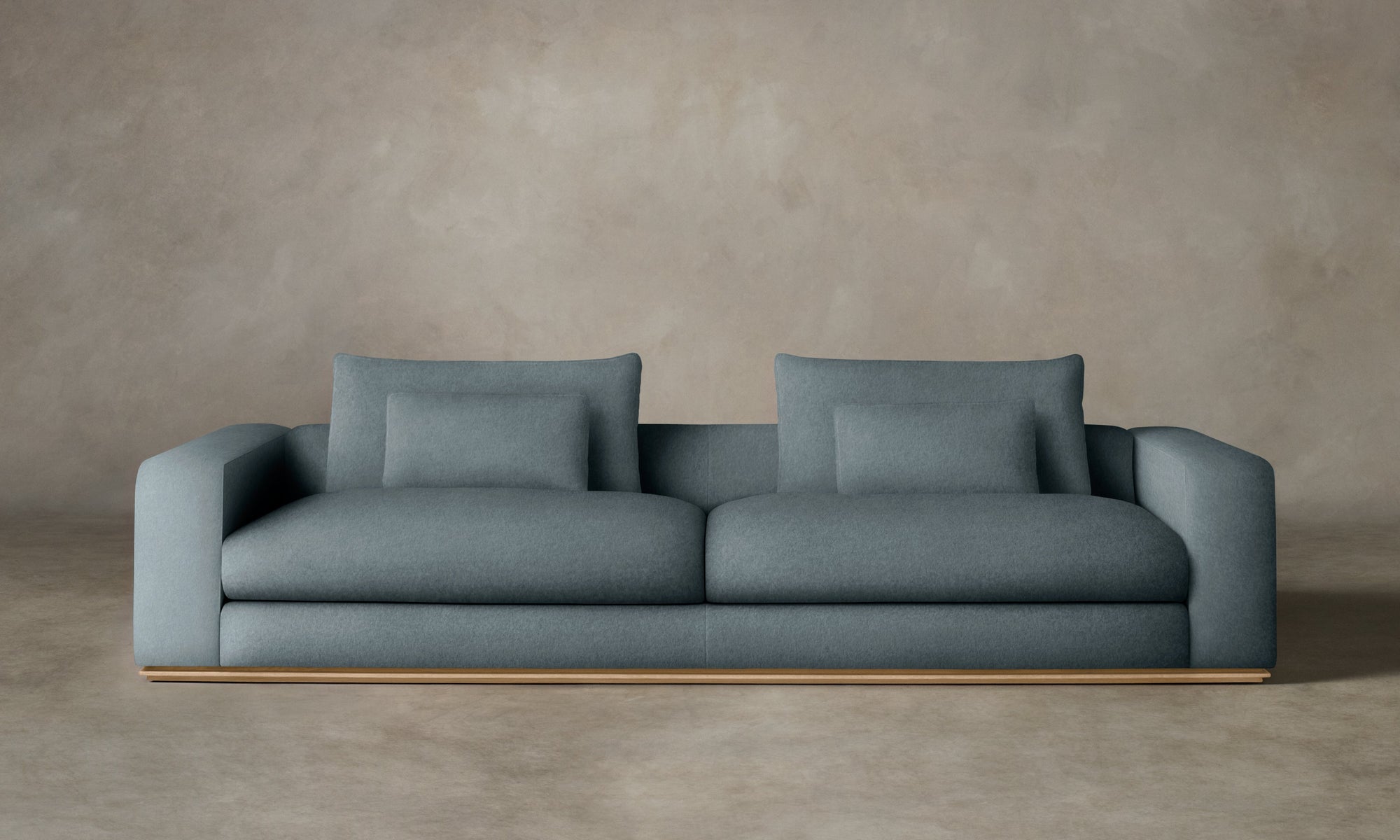 The Nicola Sofa - Mohair Slate Blue
