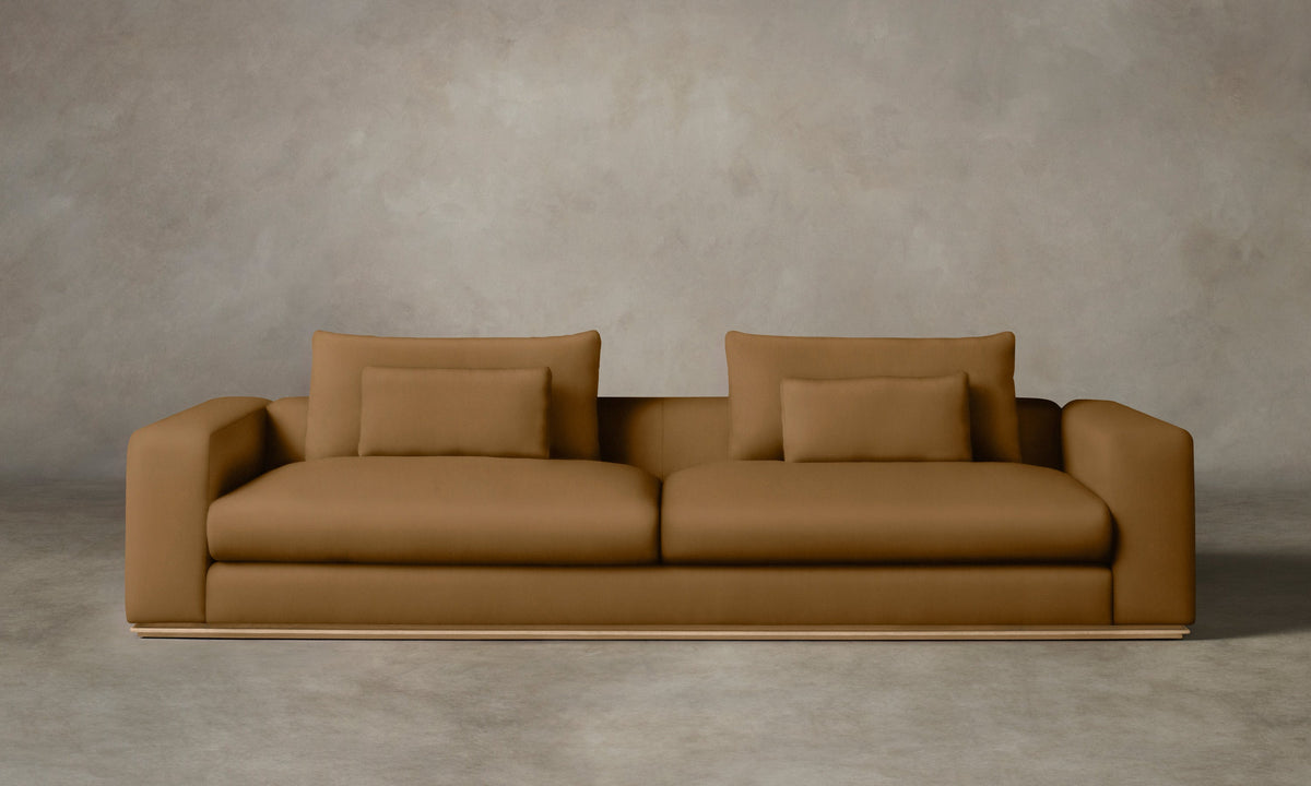 The Nicola Sofa - Nubuck Leather Saddle