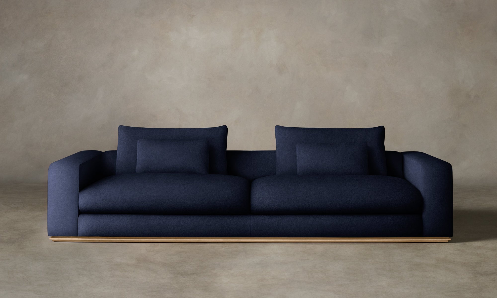 The Nicola Sofa - Performance Velvet Midnight
