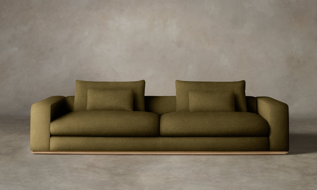 The Nicola Sofa - Performance Velvet Olive