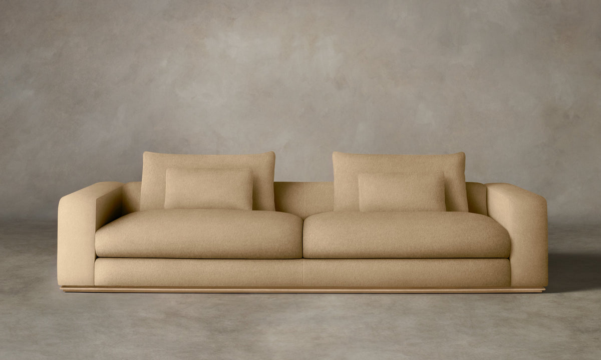 The Nicola Sofa - Performance Velvet Taupe