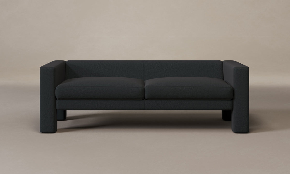 The Otto Sofa - Venetian Leather Abyss
