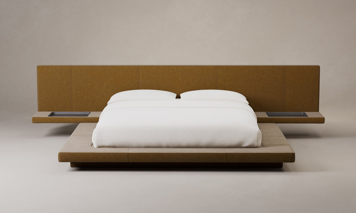 The Petra Bed - Mohair Brown Sugar