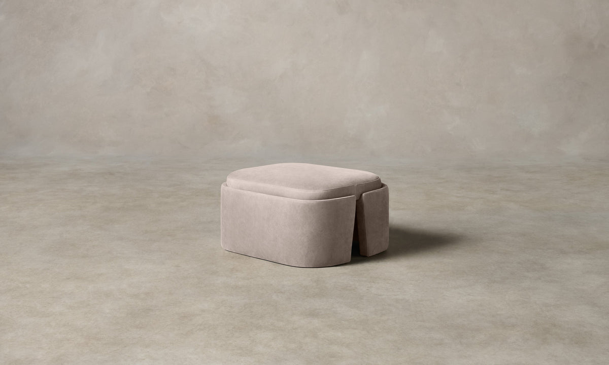 The Separa Ottoman - Nubuck Leather Sail