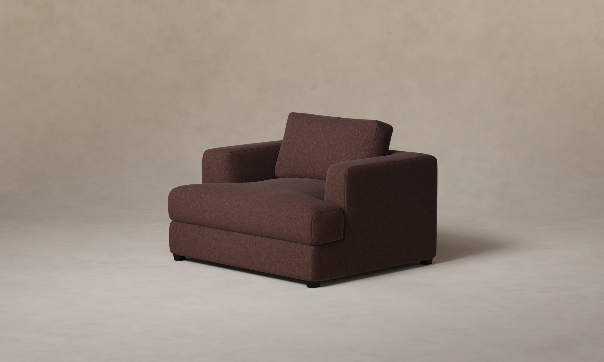 The Varick Chair-and-a-Half - Marled Alpaca Velvet Molasses
