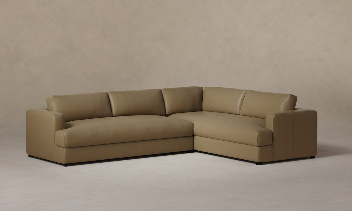 The Varick Sectional - Costa Leather Portobello