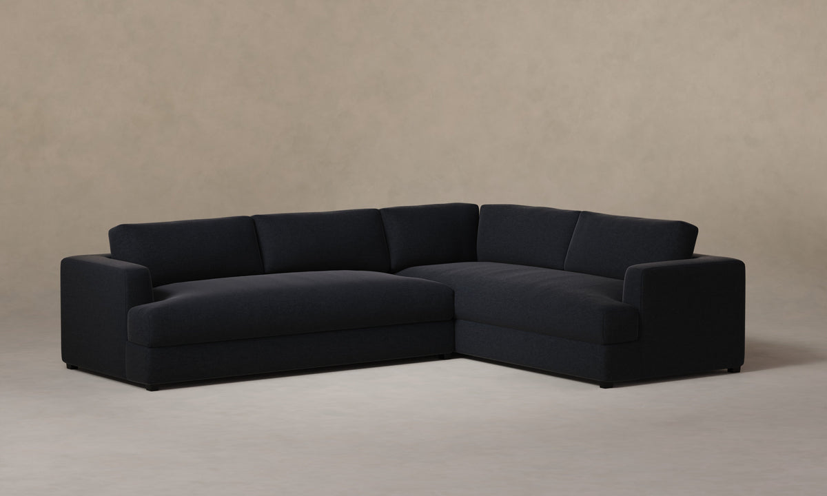 The Varick Sectional - Marled Alpaca Velvet Nightfall