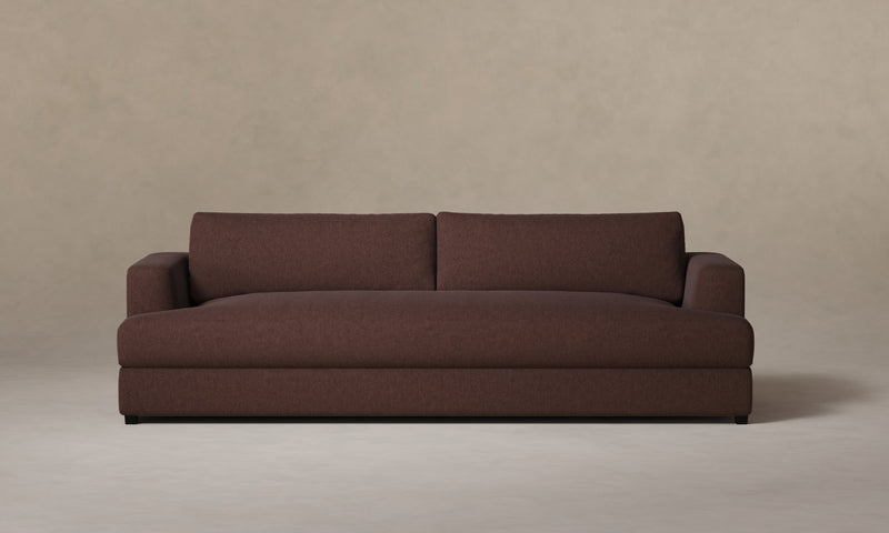 The Varick Sofa - Marled Alpaca Velvet Molasses