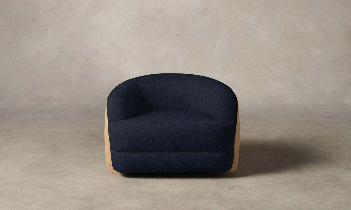 The Vera Chair - Italian Brushed Wool Harbor