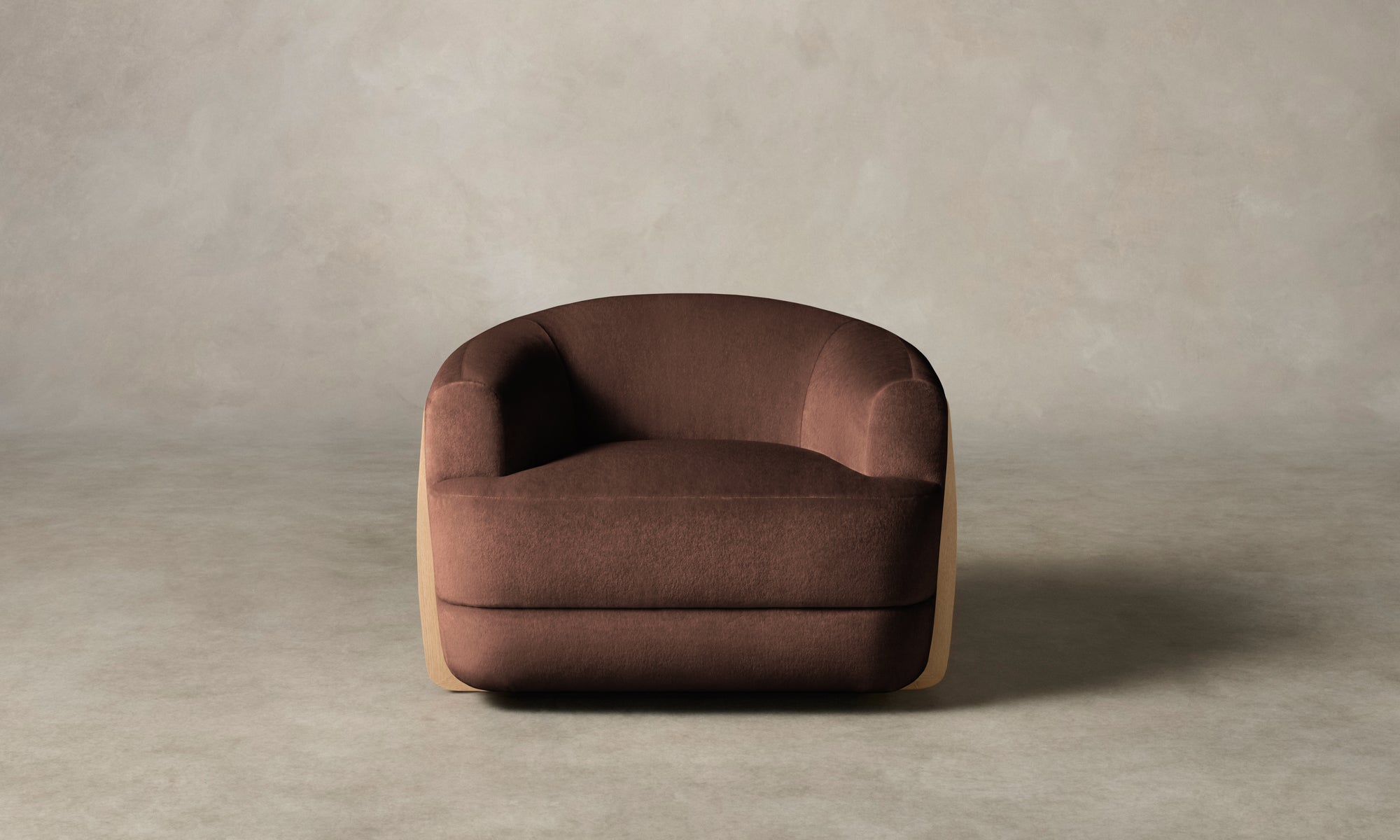 The Vera Chair - Marled Alpaca Velvet Molasses