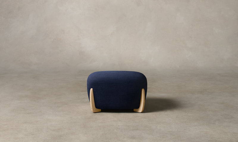 The Vera Ottoman - Performance Velvet Midnight