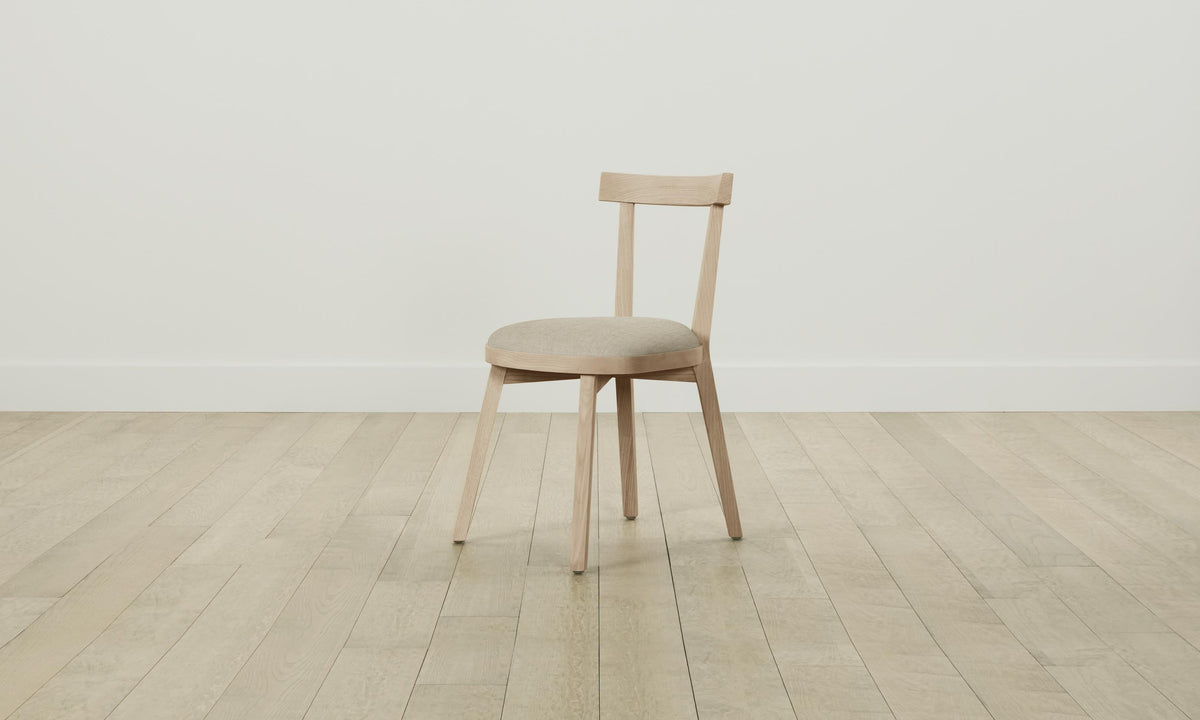 The Allen Dining Chair - Heritage Belgian Linen Alder