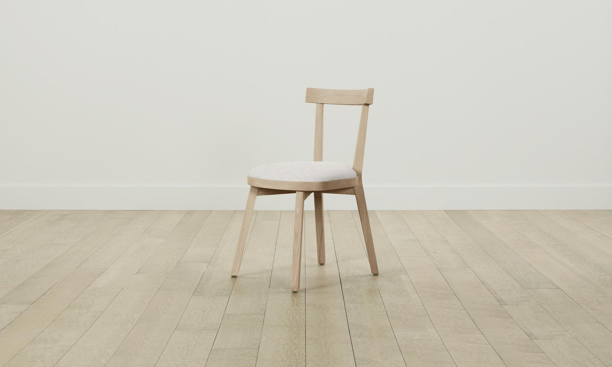 The Allen Dining Chair - Heritage Belgian Linen Egret